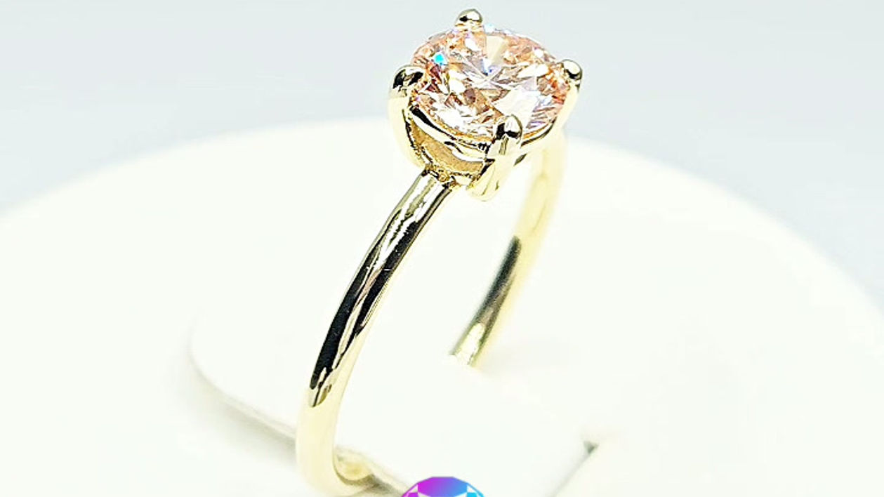 Anello solitario Samira con Diamante Rosa IGI 1ct D